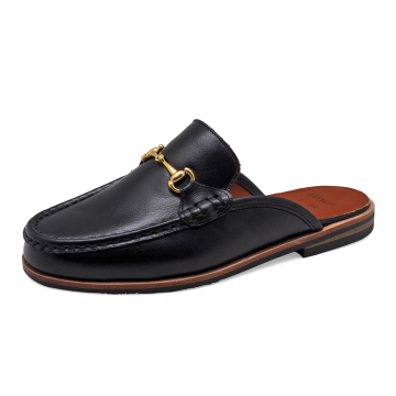 Loafer Mules SY-08 Black Nappa